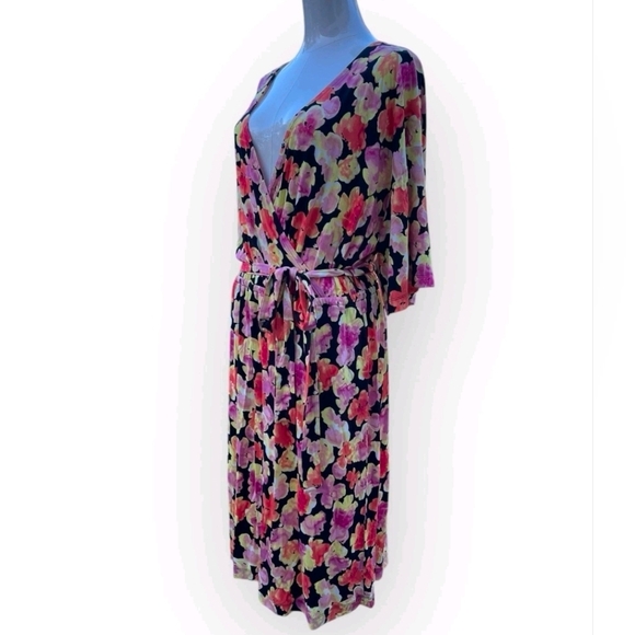 Jason Wu Pastel Floral Rayon Dress Size Large - Picture 8 of 8